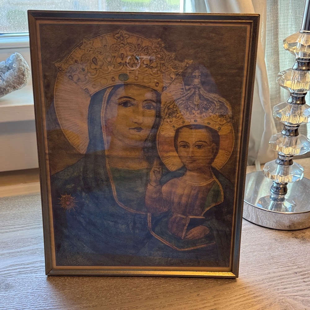 Vintage Framed Religious Icon Art